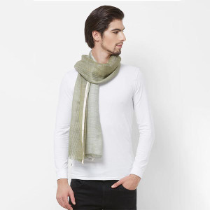 Green Ombre Linen Muffler