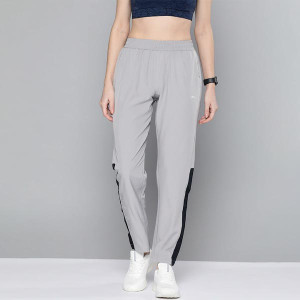 Women Grey Solid Track Pants